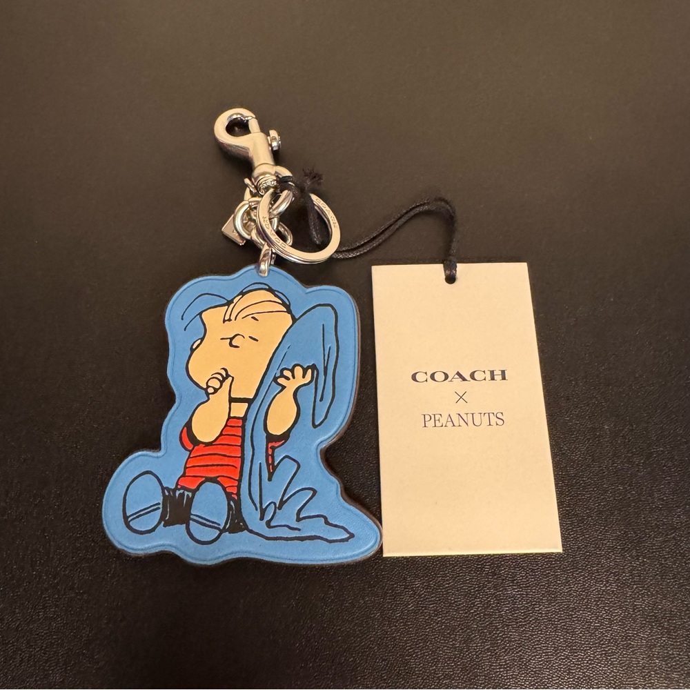 Coach x Peanuts 75th Linus Leather Bag Charm #CBG56